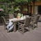 Highwood Usa Weatherly 7pc Rectangular Outdoor Patio Furniture Dining Set 84 x 42 AD-ST7WL1CO5AA-WBR - alternate 3